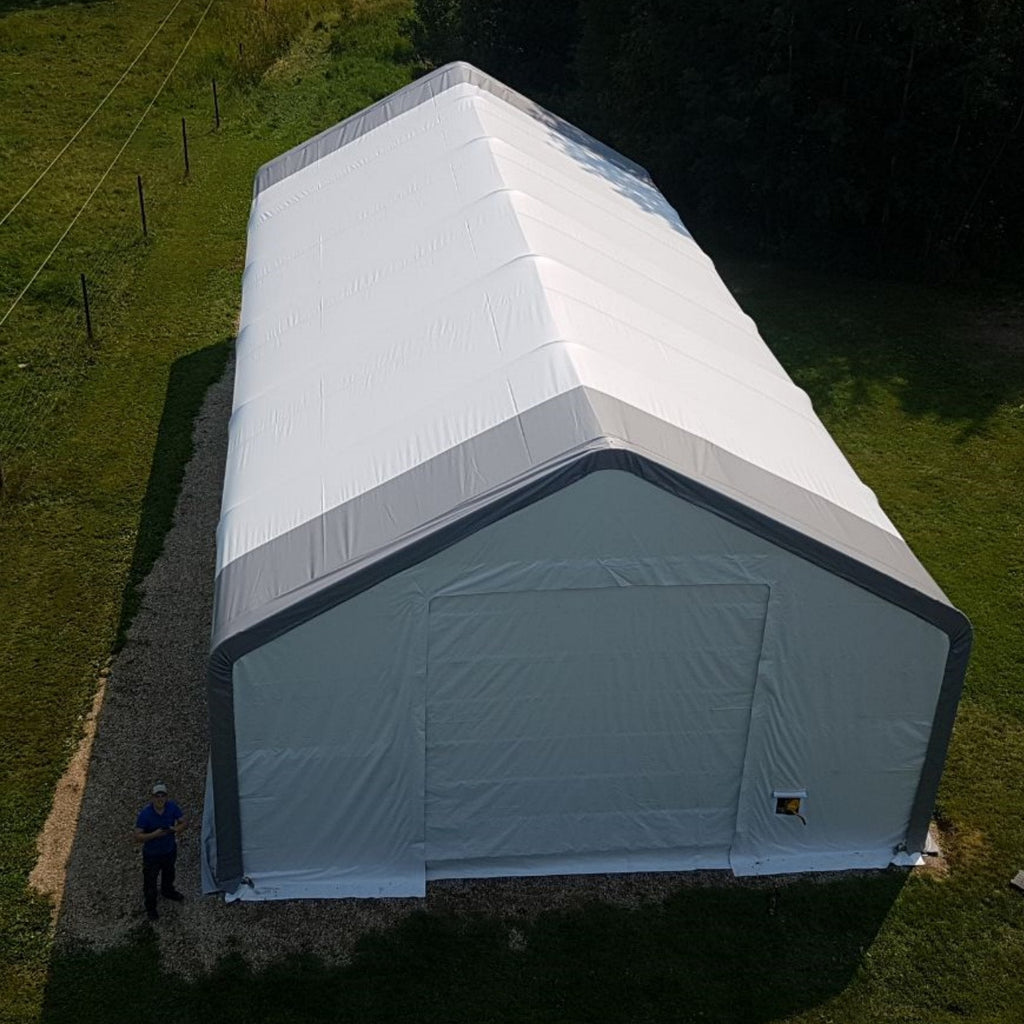 W30'xL80'xH20' Double Truss Storage Shelter