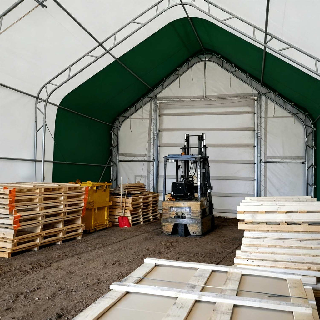 W30'xL80'xH20' Double Truss Storage Shelter
